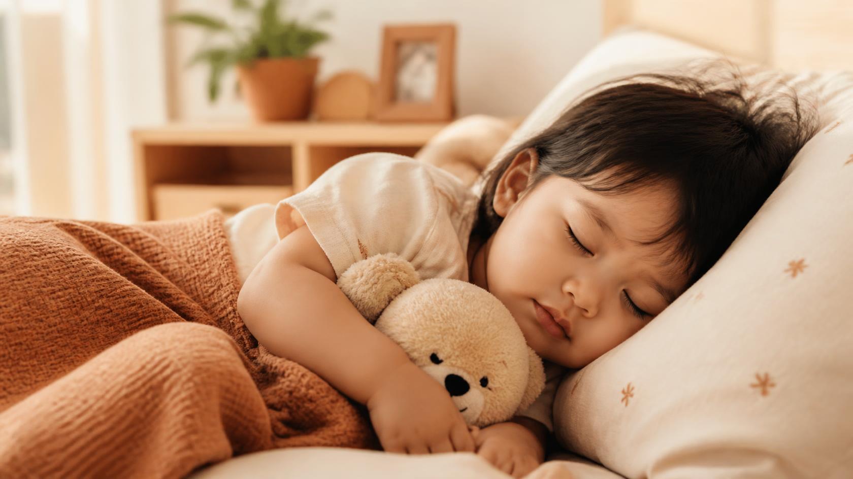 child sleeping peacefully after relief from chronic ear infections in kids